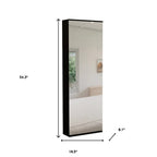 Dark Brown Ten Pair Wall Mounted WoodShoe Rack