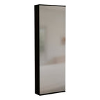Dark Brown Ten Pair Wall Mounted WoodShoe Rack