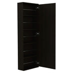 Dark Brown Ten Pair Wall Mounted WoodShoe Rack