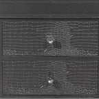 24" Gray Wood Shagreen Two Drawer Nightstand