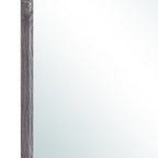 35" Dark Gray Wood Framed Accent Mirror