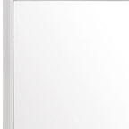 35" White Framed Dresser Mirror