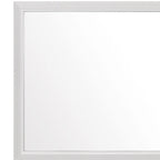 35" White Framed Dresser Mirror