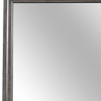 37" Gray Wood Framed Accent Mirror