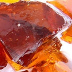 Amber Round Reflective Fire Pit Glass