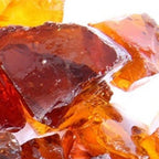 Amber Round Reflective Fire Pit Glass