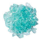 Aqua Round Reflective Fire Pit Glass