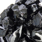 Black Round Reflective Fire Pit Glass