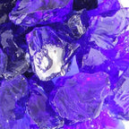Cobalt Round Reflective Fire Pit Glass