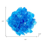 Turquoise Round Reflective Fire Pit Glass