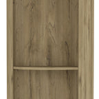 71" Natural Wood Corner Bar Cabinet With Two Doors