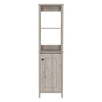 16" Light Gray Wood Freestanding Single Door Bathroom Vanity