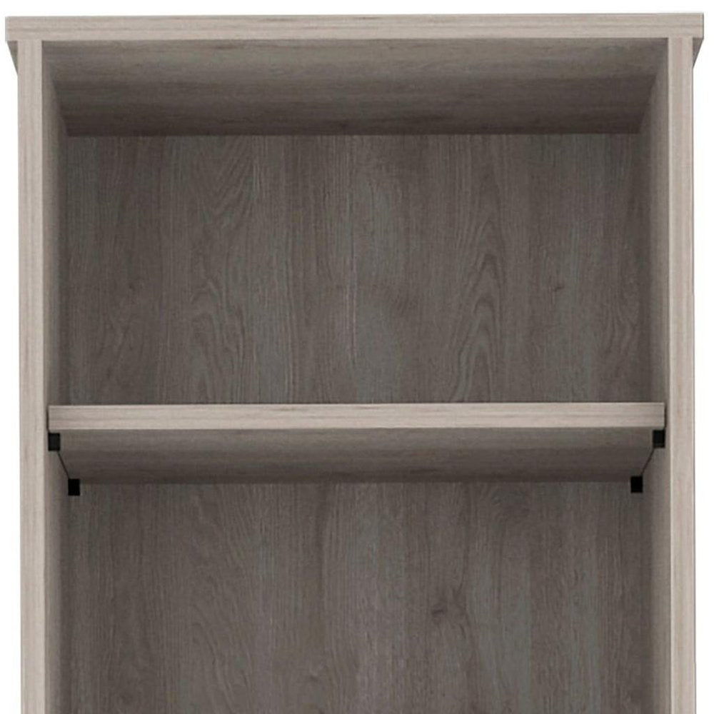 17" Light Gray Wood Freestanding Single Door Bathroom Vanity