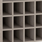 Light Gray Rolling Bar Cart With Wine Storage