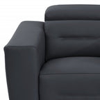 41" Beige Italian Leather Power Recliner Chair