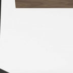 55" Walnut And Black Glass Rectangular Writing Desk