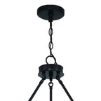 Black And White Candle Style Multi Light Metal Dimmable Chandelier
