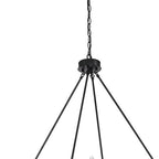 Black And Gold Candle Style Twelve Light Metal Dimmable Chandelier