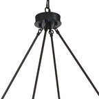 Black And Gold Candle Style Twelve Light Metal Dimmable Chandelier