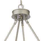 Silver Candle Style Twelve Light Metal Dimmable Chandelier