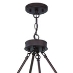 Bronze Candle Style Twelve Light Metal Dimmable Chandelier