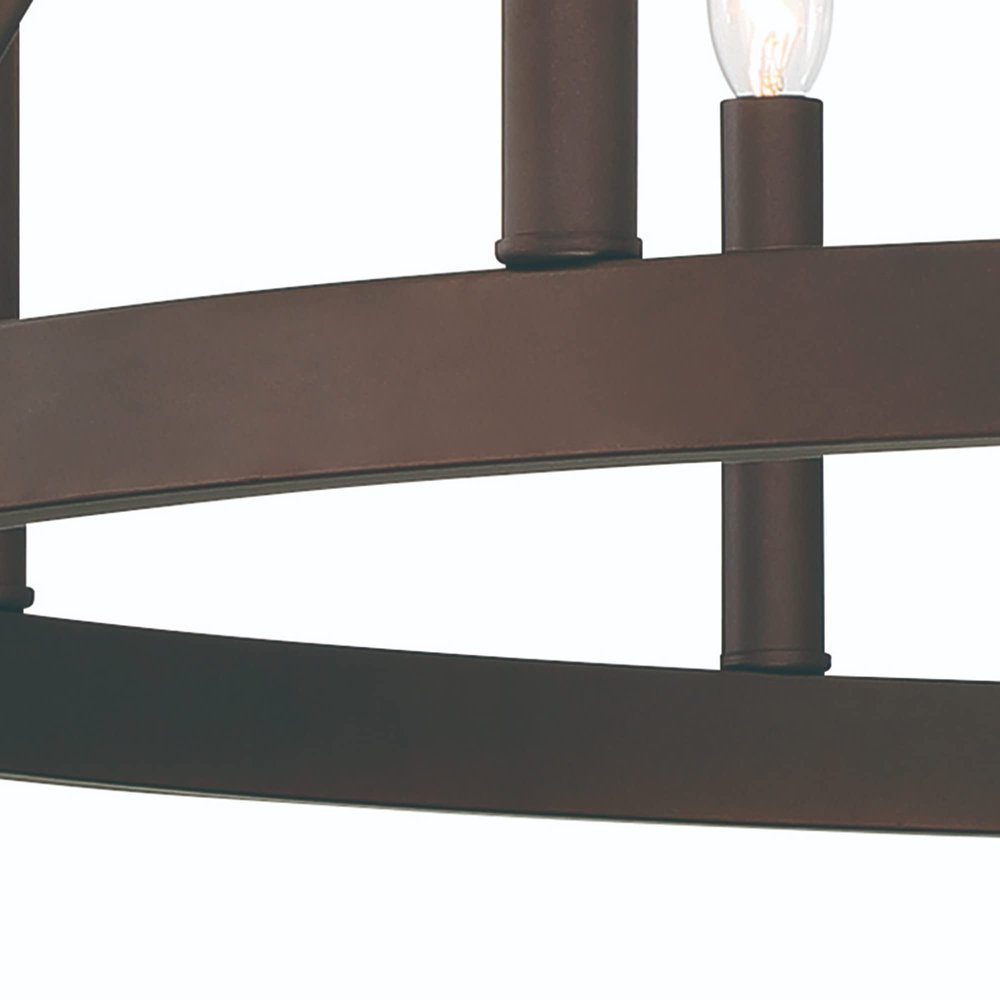 Bronze Candle Style Twelve Light Metal Dimmable Chandelier