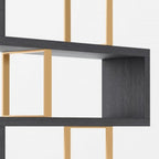 Gold And Gray Four Tier Bookcase