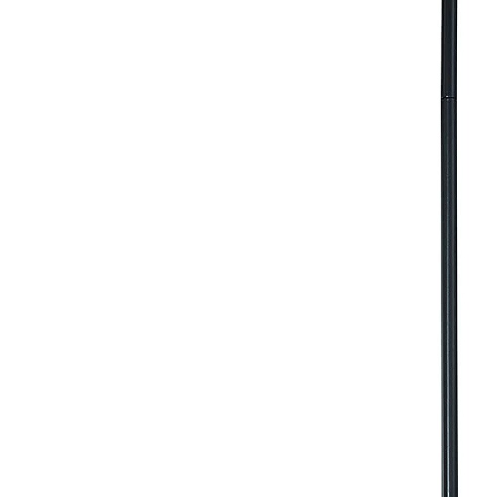 Black And White Candle Style Six Light Metal Dimmable Chandelier