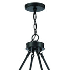 Black And White Candle Style Multi Light Metal Dimmable Chandelier