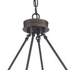Brown And Black Candle Style Twelve Light Metal Dimmable Chandelier