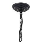 Brown And Black Candle Style Twelve Light Metal Dimmable Chandelier