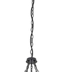 Brown And Black Candle Style Multi Light Metal Dimmable Chandelier
