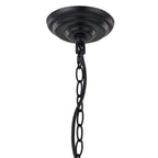 Brown And Black Candle Style Multi Light Metal Dimmable Chandelier