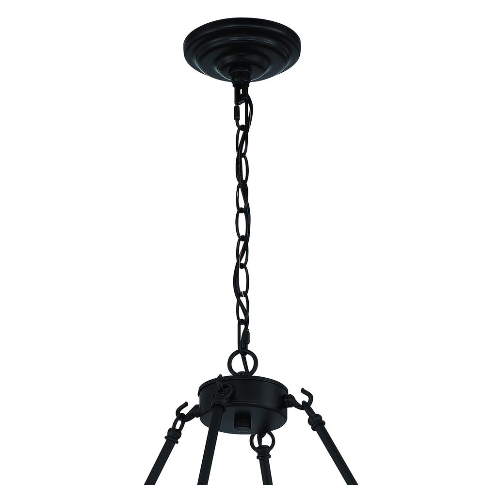Black And Gold Candle Style Twelve Light Metal Dimmable Chandelier