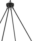 Black And Gold Candle Style Multi Light Metal Dimmable Chandelier