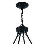 Black And Gold Candle Style Multi Light Metal Dimmable Chandelier