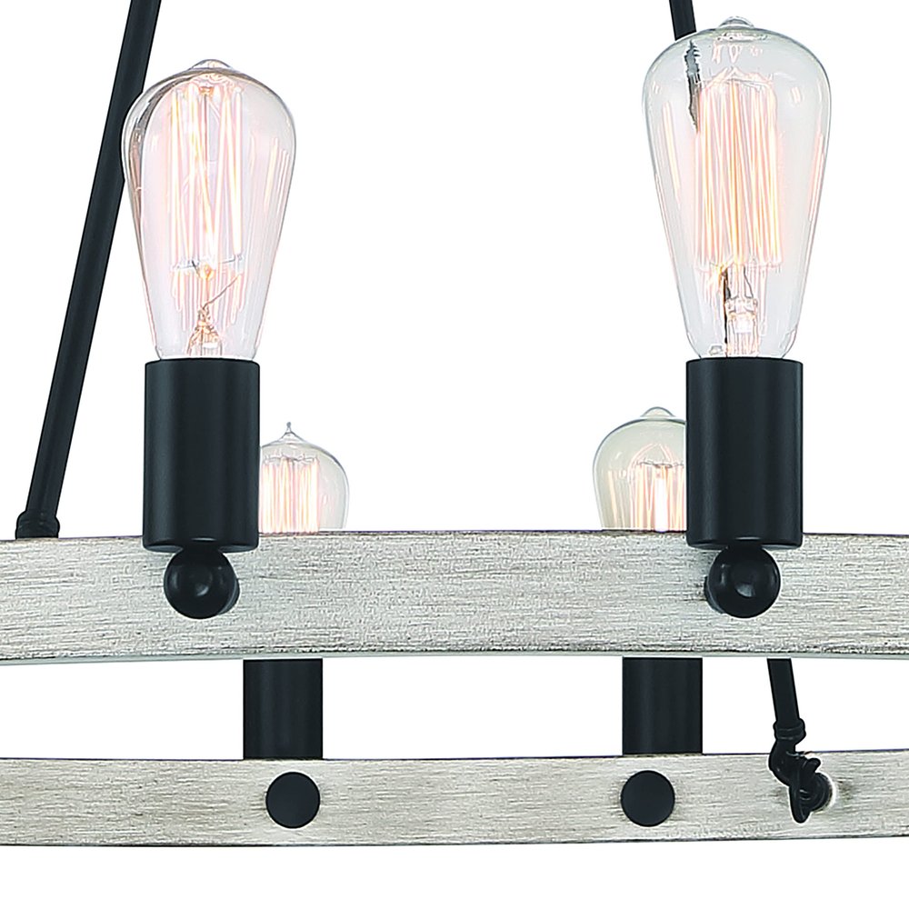 Black And Gray Candle Style Multi Light Metal Dimmable Chandelier