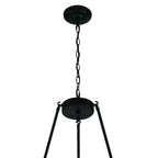Black Candle Style Multi Light Metal Dimmable Chandelier