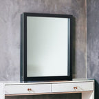 40" Black Wood Framed Dresser Mirror