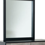 40" Black Wood Framed Dresser Mirror