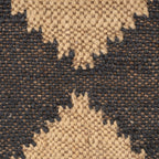 47" Tan And Black Black Leg Checkered Upholstered Bench