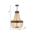 Black And Gold Candle Style Five Light Metal Dimmable Chandelier