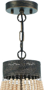 Black And Gold Candle Style Five Light Metal Dimmable Chandelier