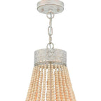 Gold And White Candle Style Five Light Metal Dimmable Chandelier