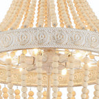 Gold And White Candle Style Six Light Metal Dimmable Chandelier