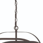 Bronze Candle Style Four Light Metal Dimmable Chandelier