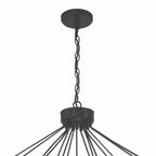 Black Candle Style Multi Light Metal Dimmable Chandelier