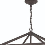 Bronze Candle Style Eight Light Metal Dimmable Chandelier