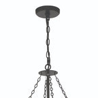 Black And Gold Candle Style Multi Light Metal Dimmable Chandelier
