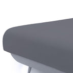 Light Gray Full Adjustable Upholstered Polyester No Bed Frame with Mattress